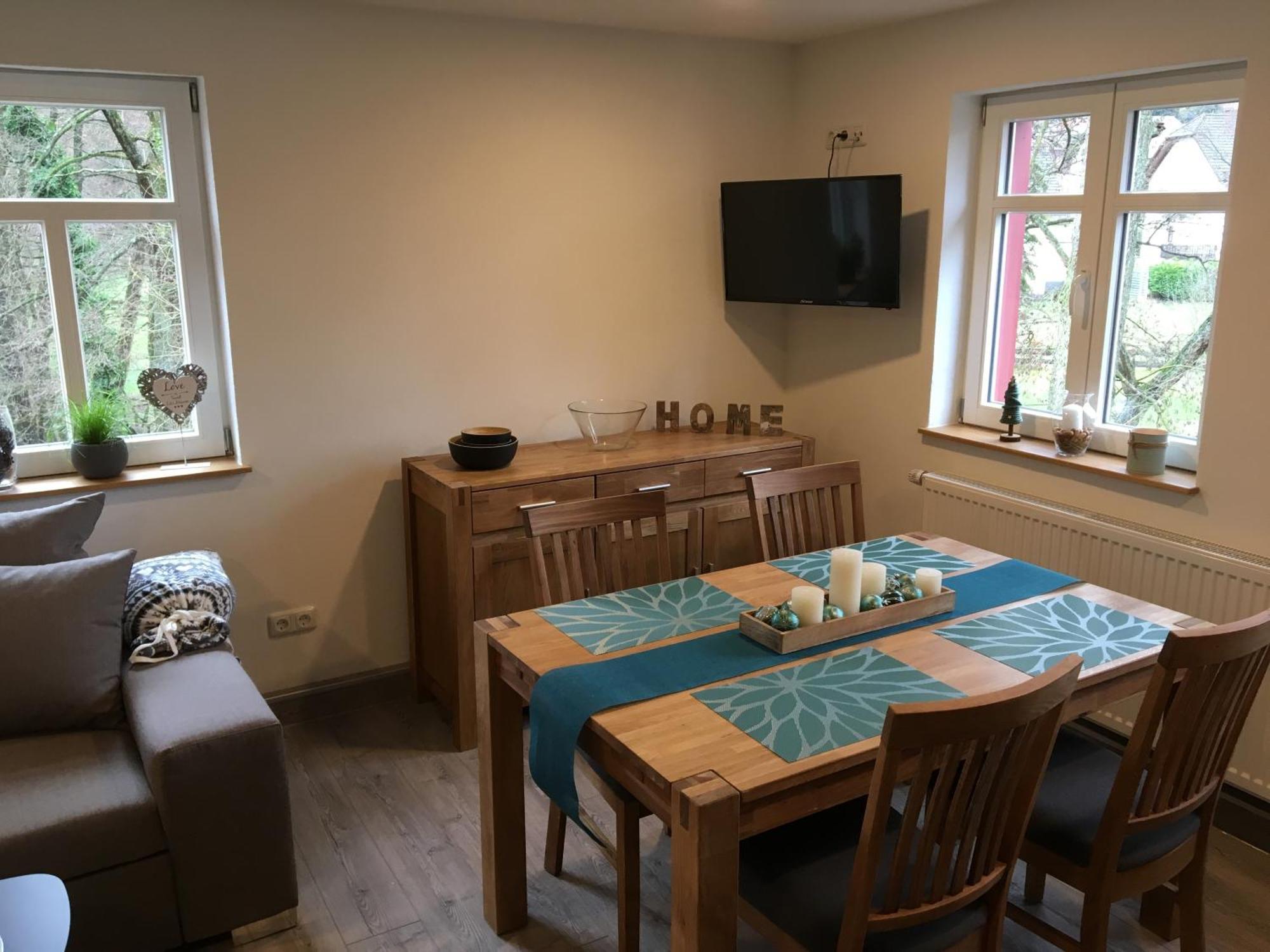 Ferienwohnung Tiererlebnishof Obermuehle Biebergemund Dış mekan fotoğraf